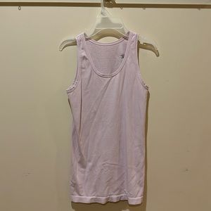 Light pink ribbed Athleta tank top